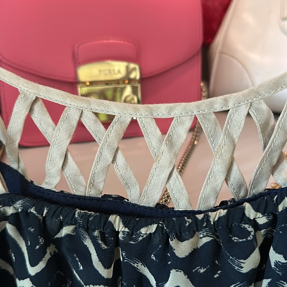 Drawstring patterned dress - Picture 11 of 11